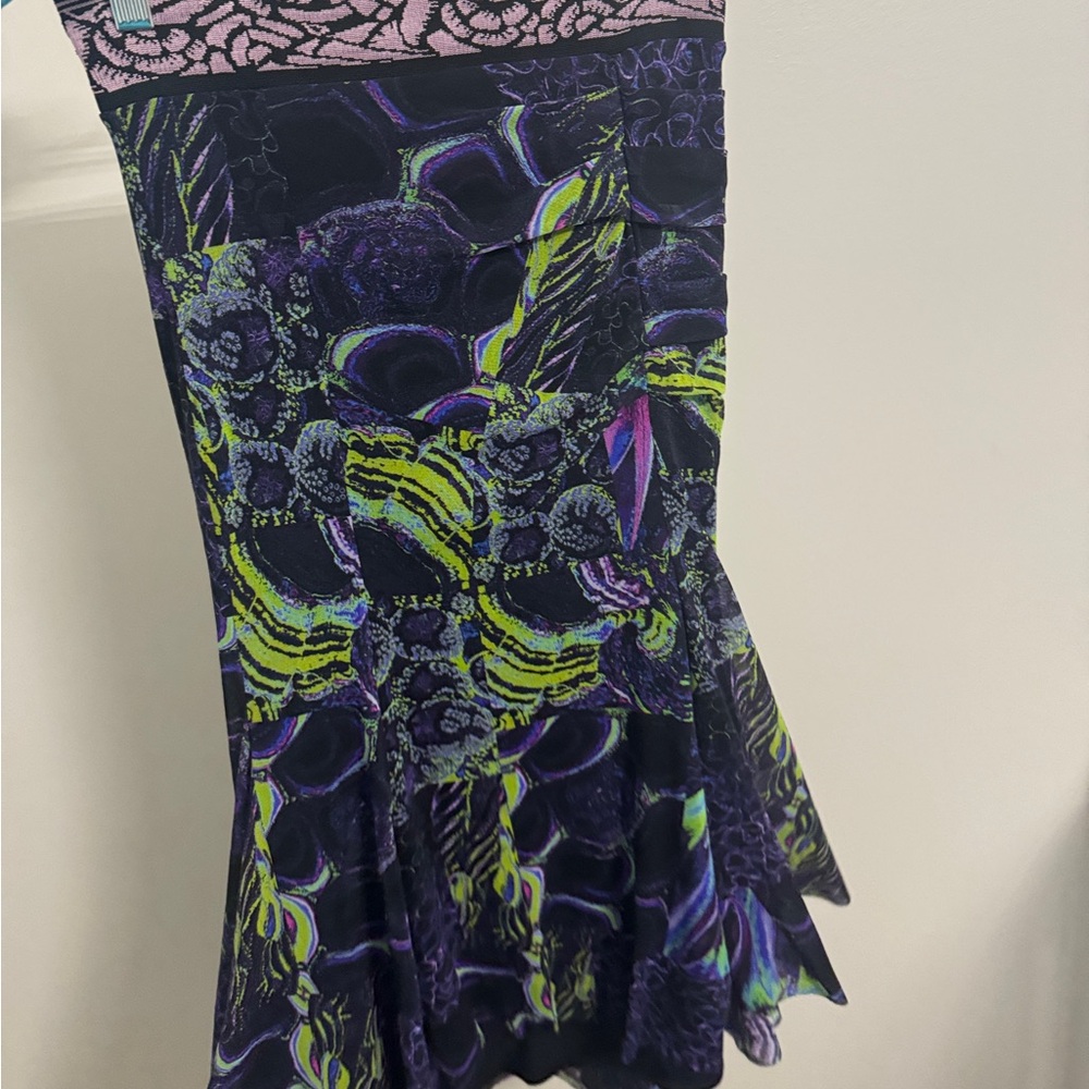 FUZZI skirts | mesh midi skirt mermaid style | vibrant colors like new - Picture 3 of 4